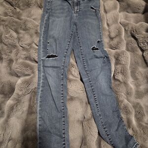 Distressed Blue Women's Jeans